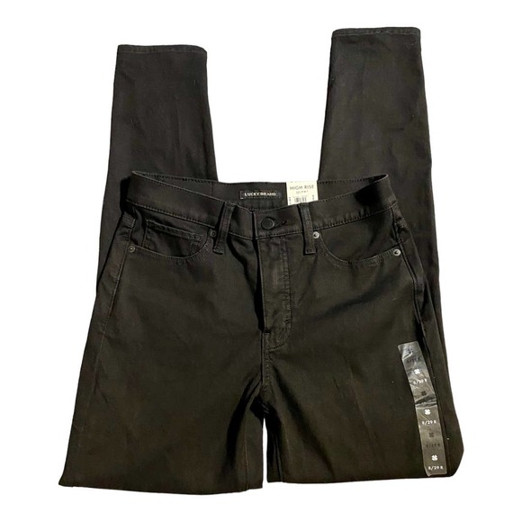 Lucky Brand Denim - Lucky Brand High Rise Skinny Bridgette black size 8 / 29 NWT